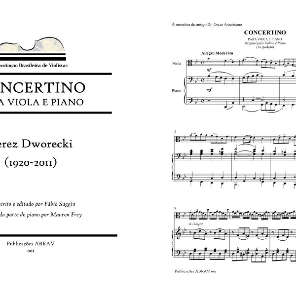 ABRAV - Publicacoes - Concertino para Viola e Piano - Perez Dworecki (1)
